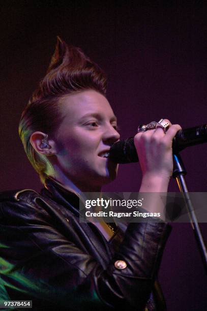 Eleanor Jackson of La Roux performs at Rockefeller on March 2, 2010 in Oslo, Norway.