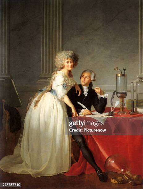 Lavoisier and Wife 1788, David, Jacques-Louis, 1788 .