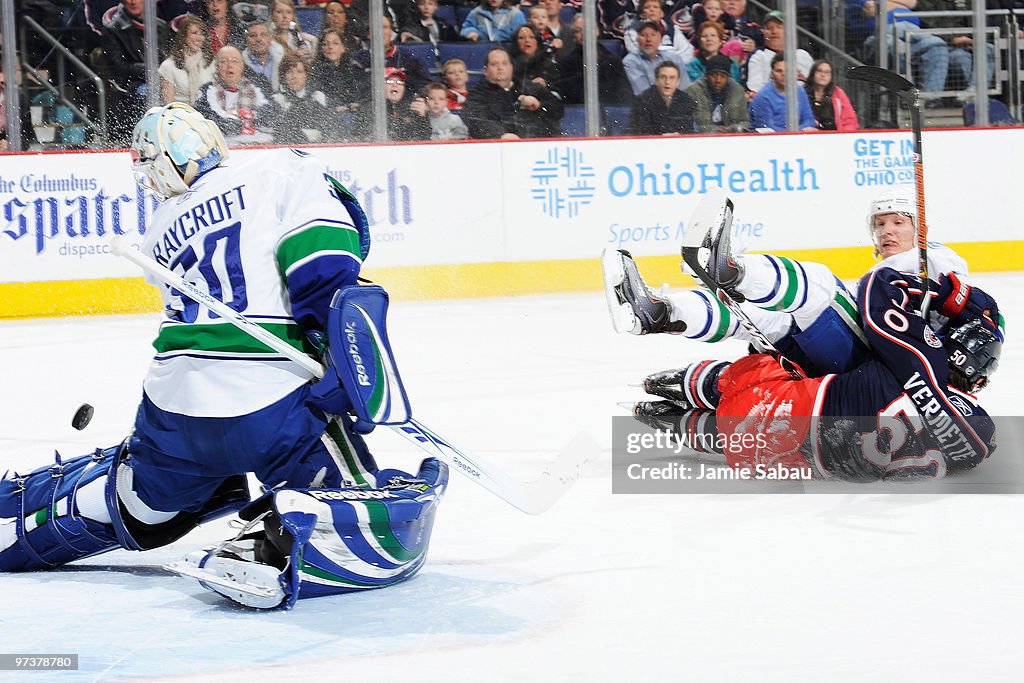 Vancouver Canucks v Columbus Blue Jackets