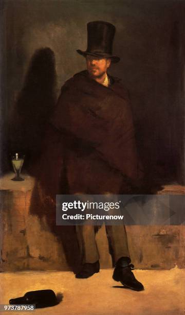 Man with Glass of Absinthe, Manet, edouard, 1859 .