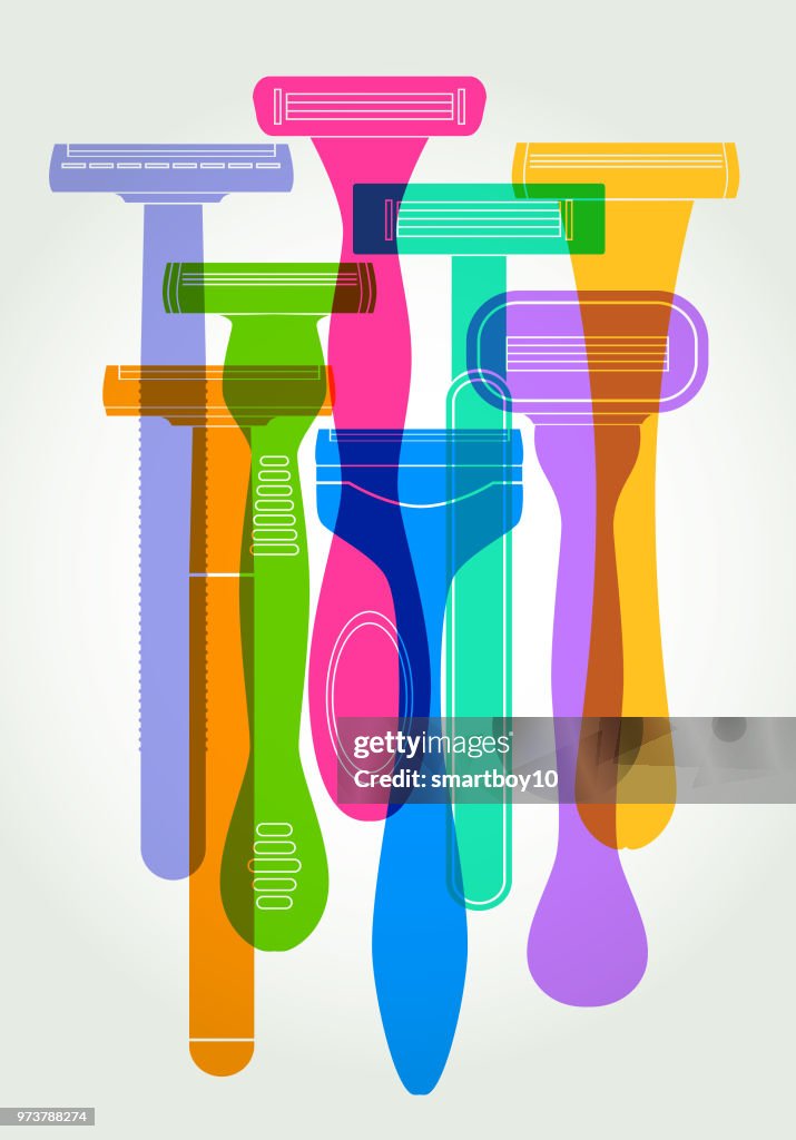 Plastic Razor Cartoon Disposable Plastic Razors High-Res Vector Graphic - Getty Images