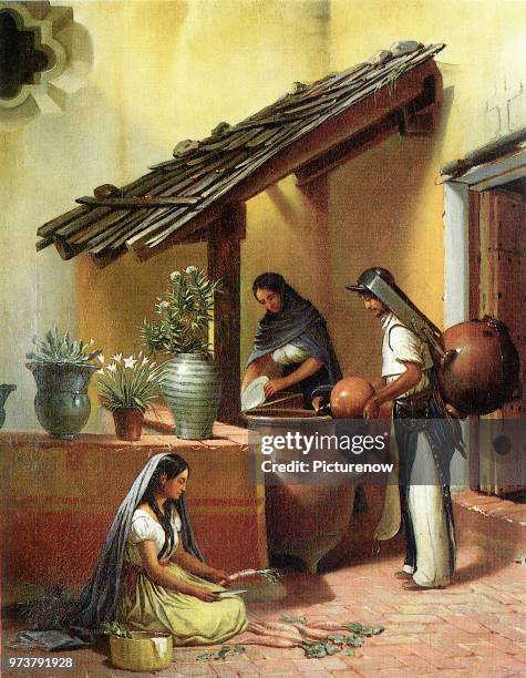 Waterseller, Pingret, Edouard Henri T, 1850 .