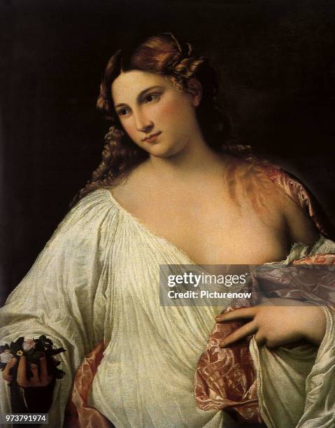 Goddess Flora, Titian, 1514 .