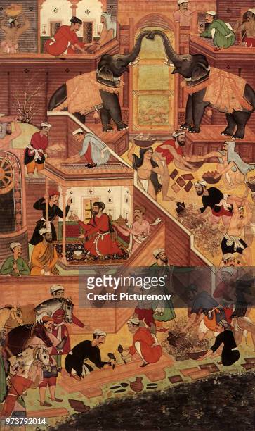 The Construction of Fatehpur-Sikri 1590, Bhavani, 1590 .