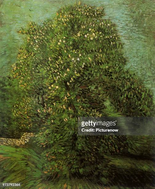 Blooming Chestnut Tree, Van Gogh, Vincent Willem, 1887 .