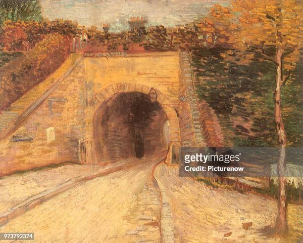 Walking Thru Viaduct, Van Gogh, Vincent Willem, 1887 .