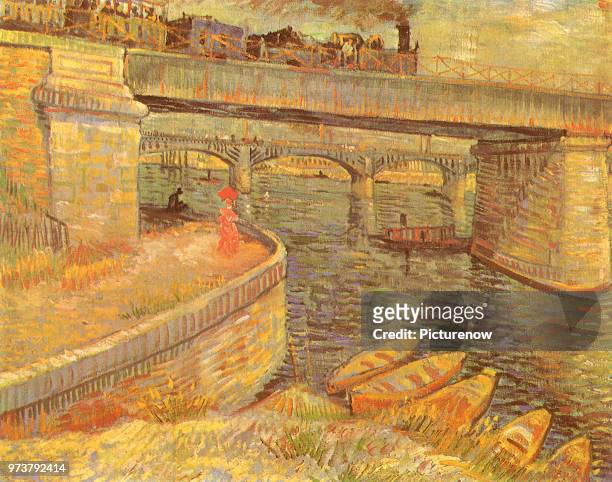 Bridges at Asnieres, Van Gogh, Vincent Willem, 1887 .