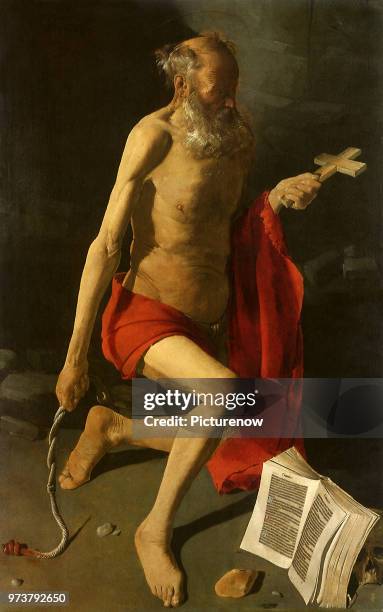 St Jerome, La Tour, Georges de, 1629 .