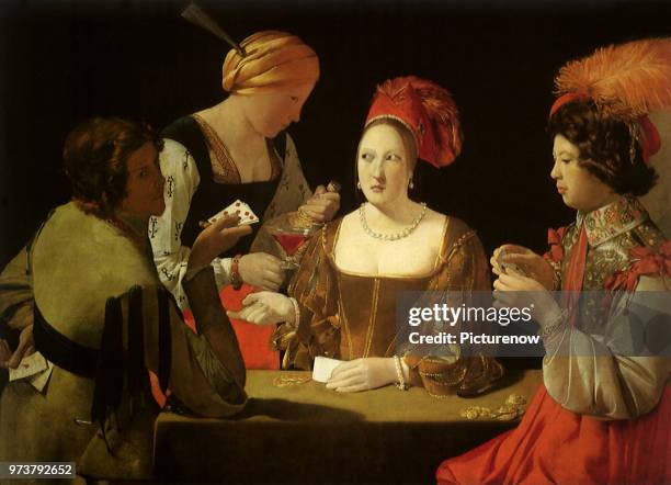 The Cheat with the Ace of Diamonds, La Tour, Georges de, 1632 .