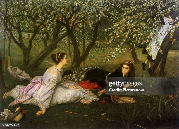 Enjoying Spring Day, Tissot, James Jacques Joseph, 1865 .