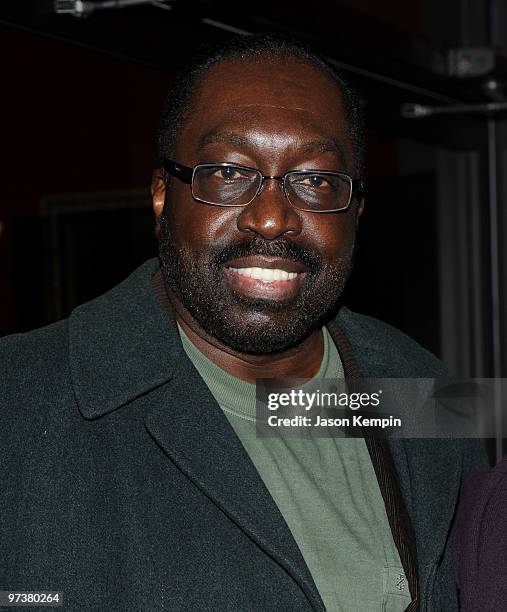Retired NBA player Earl Monroe attends the premiere of "Winning Time: Reggie Miller vs. The New York Knicks" at the Ziegfeld Theatre on March 2, 2010...