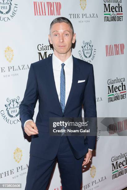 Gianluca Mec attends Ivana Trump's press conference announcing her new campaign to fight obesity at The Plaza Hotel on June 13, 2018 in New York City.