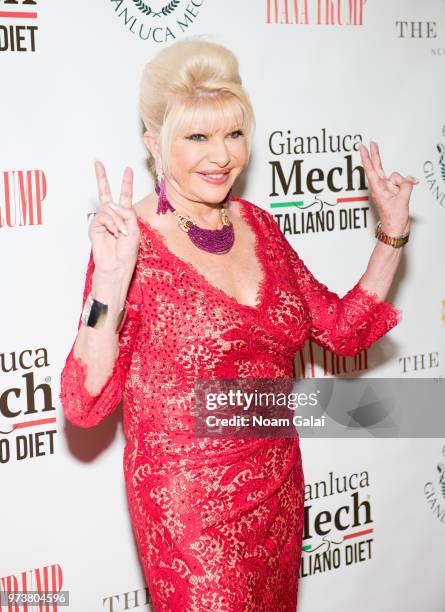 Ivana Trump attends a press conference announcing her new campaign to fight obesity at The Plaza Hotel on June 13, 2018 in New York City.