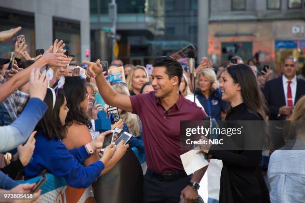 Mario Lopez and Donna Farizan on Tuesday, June 12, 2018 --