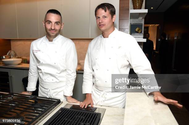 An Evening At One West End With chefs Mario Carbone And Rich Torrisi on June 13, 2018 in New York City.