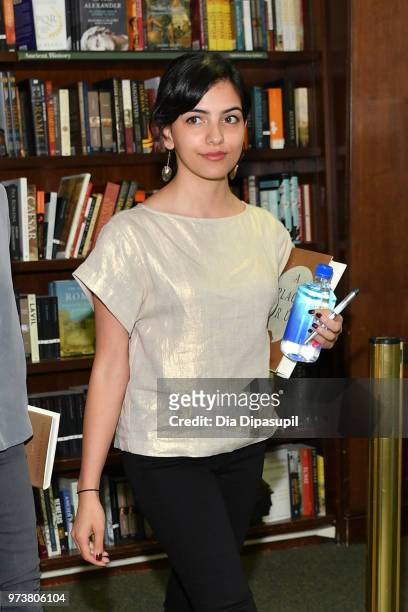 Fatima Farheen Mirza attends Fatima Farheen Mirza in conversation with Sarah Jessica Parker and Lisa Lucas at Barnes & Noble Union Square on June 13,...