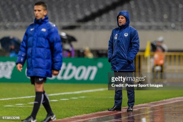 Melbourne Victory Head Coach Kevin Muscat during the AFC Champions League Group F match between Shanghai SIPG and Melbourne Victory at Shanghai...