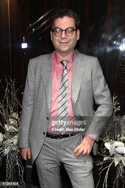 Journalist Michael Musto attends Michael Musto's 25th Anniversary At "The Village Voice" celebration at 230 Fifth Avenue on March 2, 2010 in New York...