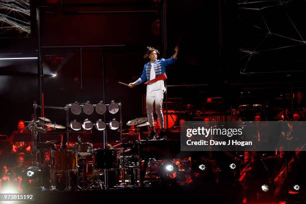 Tokio Myers performs on stage during the 2018 Classic BRIT Awards held at Royal Albert Hall on June 13, 2018 in London, England.