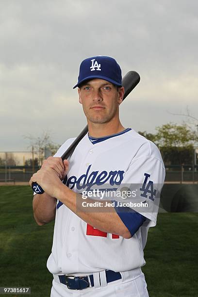 Nick Green of the Los Angeles Dodgers poses during media photo day on February 27, 2010 at the Ballpark at Camelback Ranch, in Glendale, Arizona.