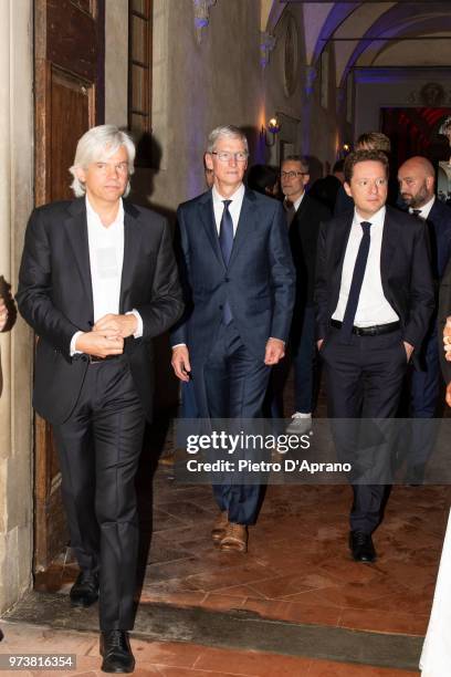 Apple CEO Tim Cook attends Roberto Cavalli show during the 94th Pitti Immagine Uomo on June 13, 2018 in Florence, Italy.