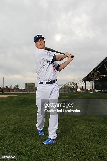 Nick Green of the Los Angeles Dodgers poses during media photo day on February 27, 2010 at the Ballpark at Camelback Ranch, in Glendale, Arizona.