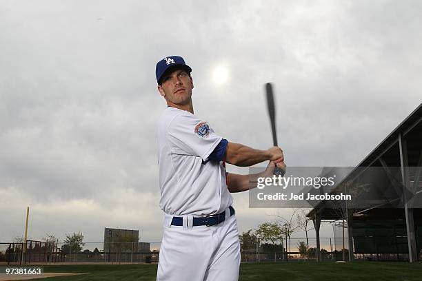 Nick Green of the Los Angeles Dodgers poses during media photo day on February 27, 2010 at the Ballpark at Camelback Ranch, in Glendale, Arizona.