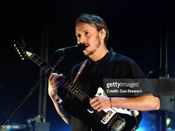 Ben Howard performs on stage at Eventim Apollo on June 13, 2018 in London, England.