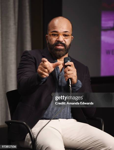 Actor Jeffrey Wright attends the SAG-AFTRA Foundation Conversations screening of "Westworld" at the SAG-AFTRA Foundation Screening Room on June 13,...