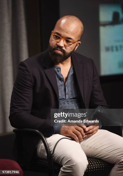 Actor Jeffrey Wright attends the SAG-AFTRA Foundation Conversations screening of "Westworld" at the SAG-AFTRA Foundation Screening Room on June 13,...