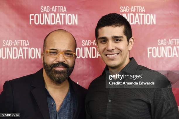 Actor Jeffrey Wright and Entertainment Weekly Senior Editor Patrick Gomez attend the SAG-AFTRA Foundation Conversations screening of "Westworld" at...