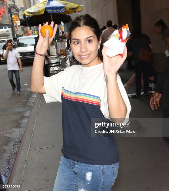 Alessia Cara is seen on June 13, 2018 in New York City.