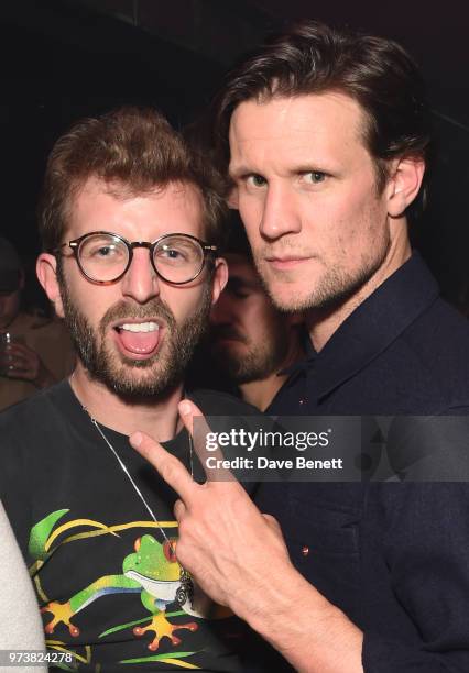 Hayden Kays and Matt Smith attend the MJB x YOTA fashion capsule party supported by Ciroc who have designed MJB x YOTA Limited Edition Bottles at The...