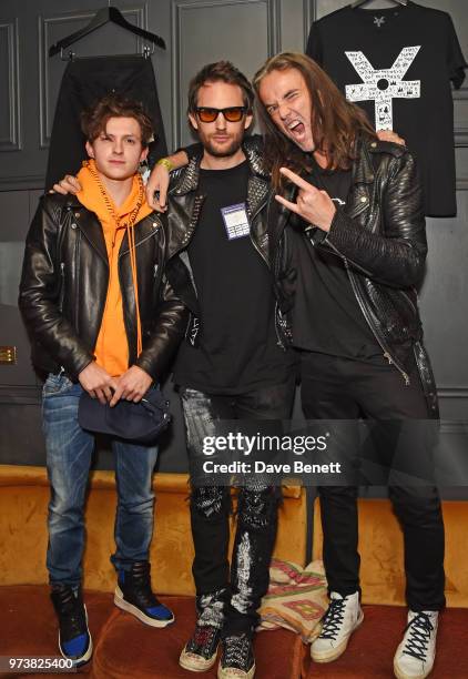 Tom Holland, Marc Jacques Burton and Jason McNab attend the MJB x YOTA fashion capsule party supported by Ciroc who have designed MJB x YOTA Limited...