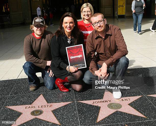 2nd Left, Joan Burney Keatings, Claire Baxter and director of the Academy Awards, Hamish Hamilton attend Cinemagic International Film & Television...