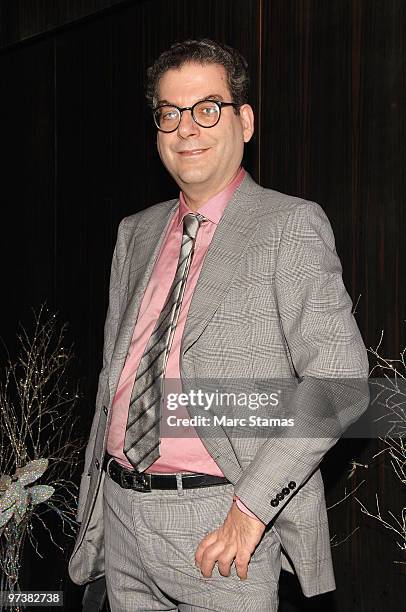 Michael Musto attends Michael Musto's 25th Anniversary At "The Village Voice" celebration at 230 Fifth Avenue on March 2, 2010 in New York City.