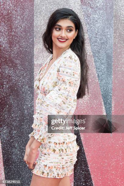 Neelam Gill attends the 'Ocean's 8' UK Premiere held at Cineworld Leicester Square on June 13, 2018 in London, England.