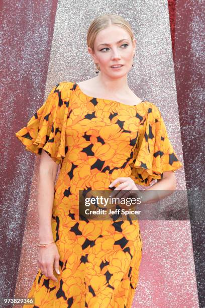 Clara Paget attends the 'Ocean's 8' UK Premiere held at Cineworld Leicester Square on June 13, 2018 in London, England.