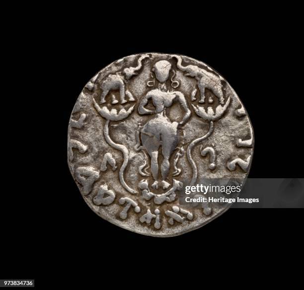 Indo-Scythian Coin, -50 - -30. Dimension: diameter: 25 mmweight: 8.99 gArtist Unknown.