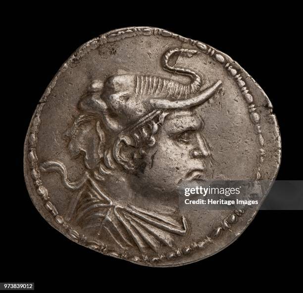 Indo-Greek Coin, 200-180 BC. Dimension: diameter: 33 mmweight: 16.08 gArtist Unknown.