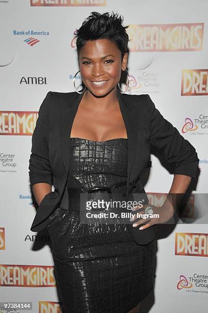 Actress Nia Long attends the "Dreamgirls" Opening Night at Ahmanson Theatre on March 2, 2010 in Los Angeles, California.