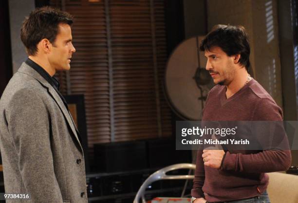 Cameron Mathison and Ricky Paull Goldin in a scene that airs the week of March 8, 2010 on Disney General Entertainment Content via Getty Images...