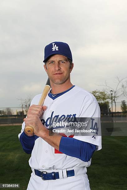 Casey Blake of the Los Angeles Dodgers poses during media photo day on February 27, 2010 at the Ballpark at Camelback Ranch, in Glendale, Arizona.