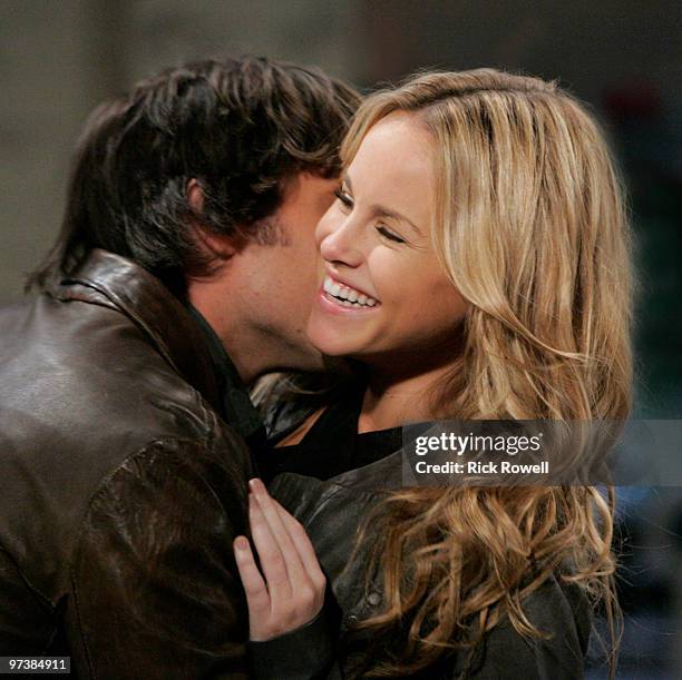 Dominic Zamprogna and Julie Berman in a scene that airs the week of March 8, 2010 on Disney General Entertainment Content via Getty Images Daytime's...