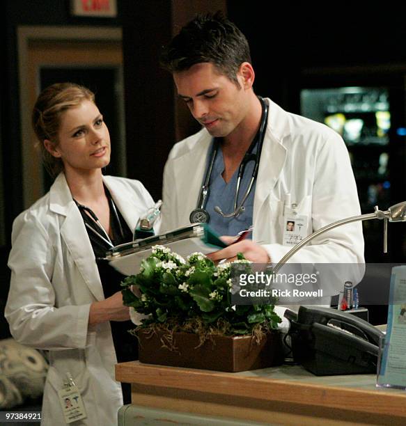 Brianna Brown and Jason Thompson in a scene that airs the week of March 8, 2010 on Disney General Entertainment Content via Getty Images Daytime's...