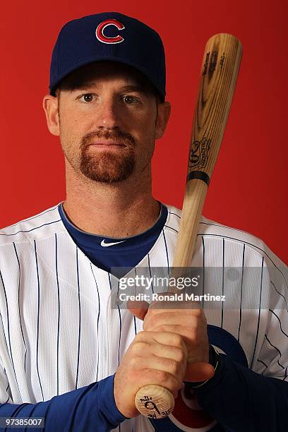 Chad Tracy of the Chicago Cubs poses for a photo during Spring Training Media Photo Day at Fitch Park on March 1, 2010 in Mesa, Arizona.