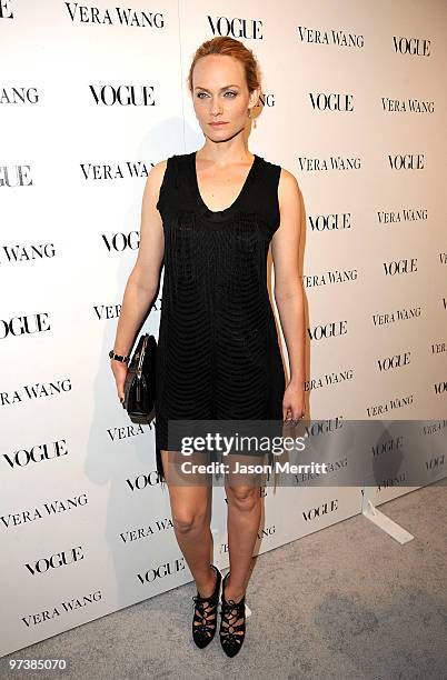 Actress Amber Valletta attends the Vera Wang Store Launch at Vera Wang Store on March 2, 2010 in Los Angeles, California.