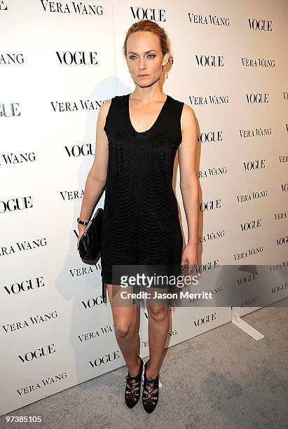 Actress Amber Valletta attends the Vera Wang Store Launch at Vera Wang Store on March 2, 2010 in Los Angeles, California.