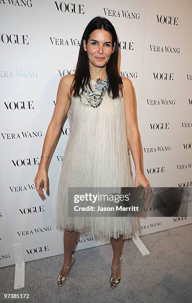 Actress Angie Harmon attends the Vera Wang Store Launch at Vera Wang Store on March 2, 2010 in Los Angeles, California.