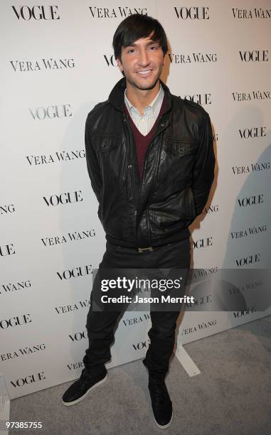 Figure skater Evan Lysacek attends the Vera Wang Store Launch at Vera Wang Store on March 2, 2010 in Los Angeles, California.